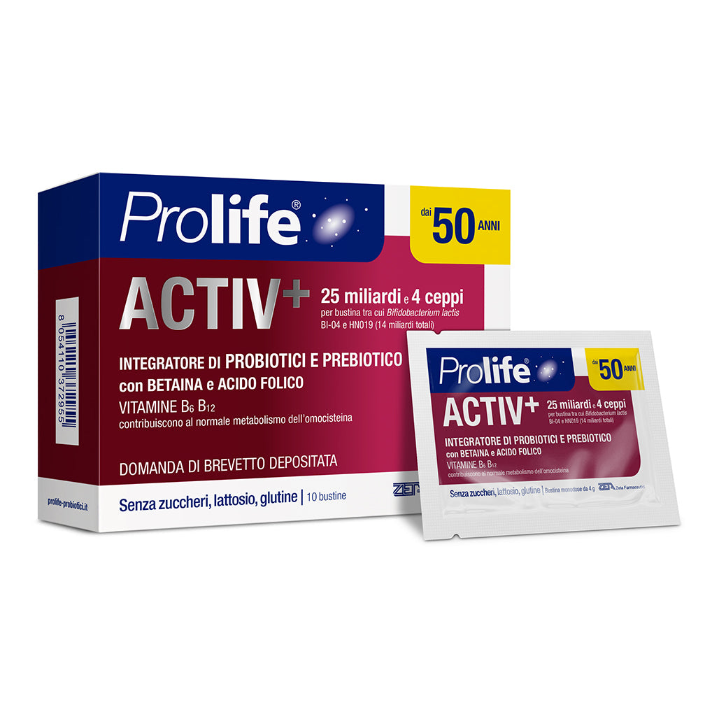 Prolife Activ+ probiotici 25 miliardi FOS 10 bustine