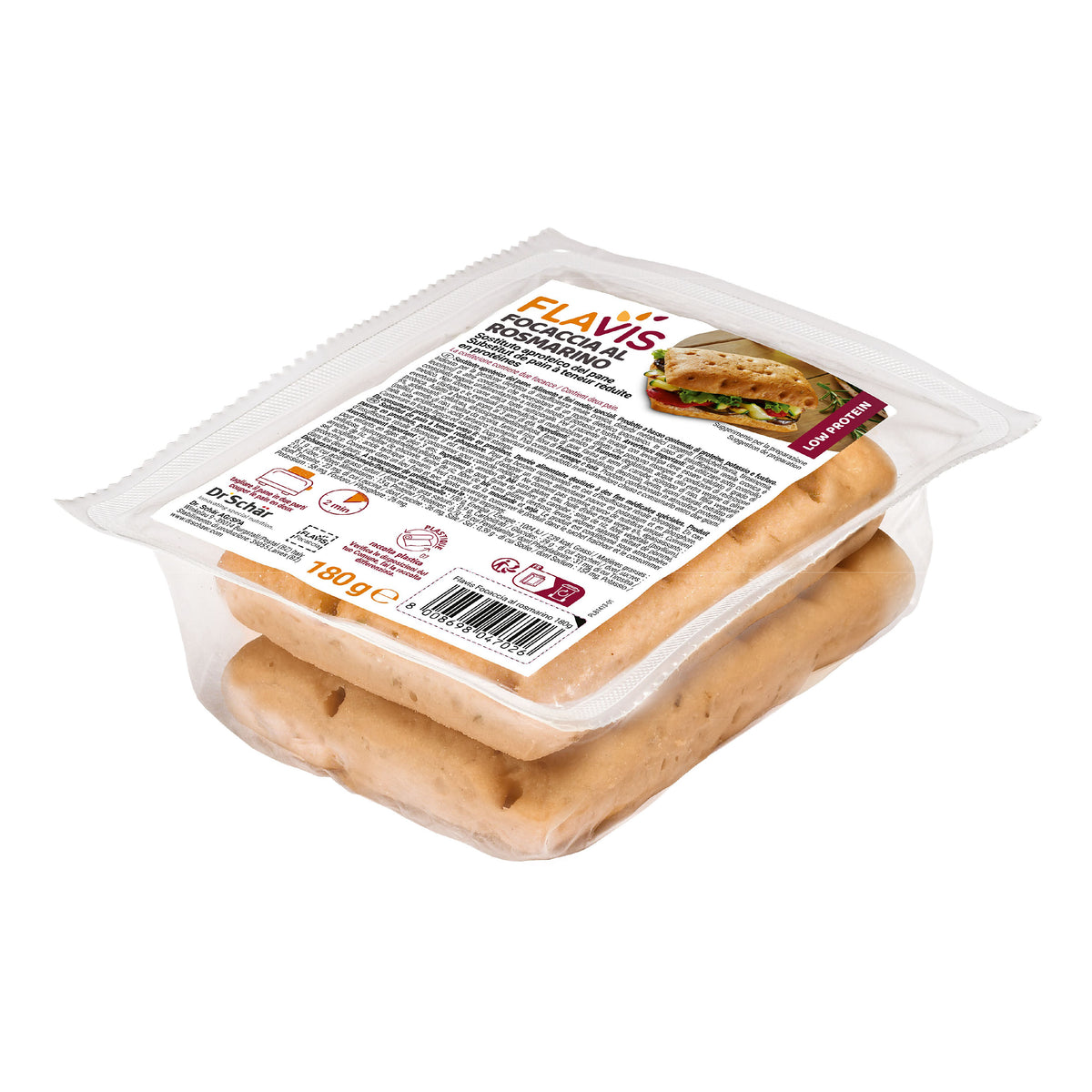 FLAVIS FOCACCIA ROSMARINO 2PZ  