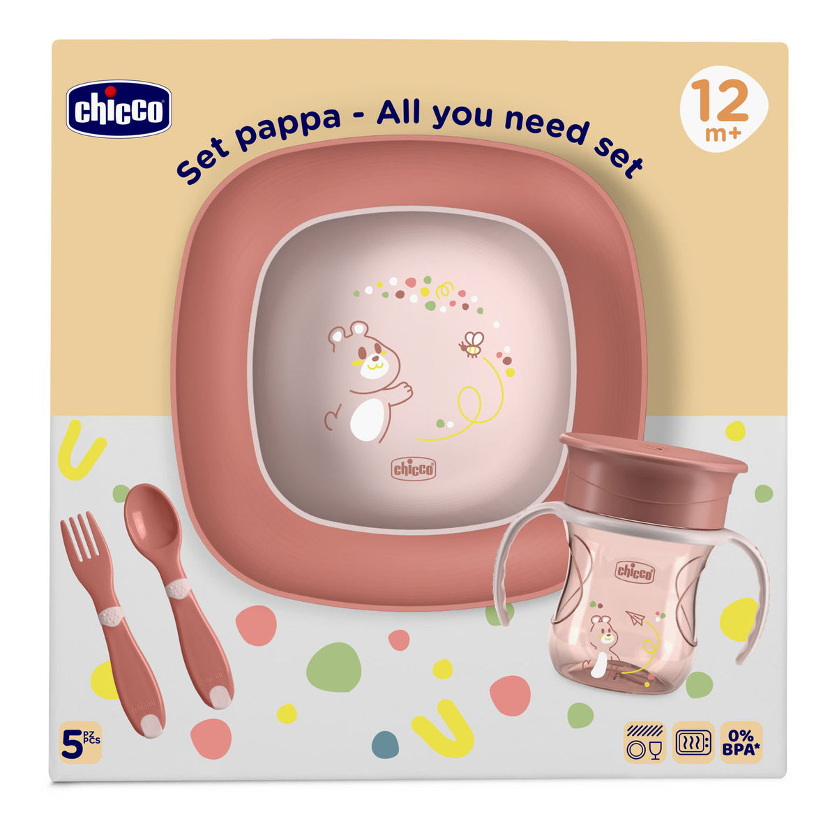CH SET PAPPA 12M+ ROSA  