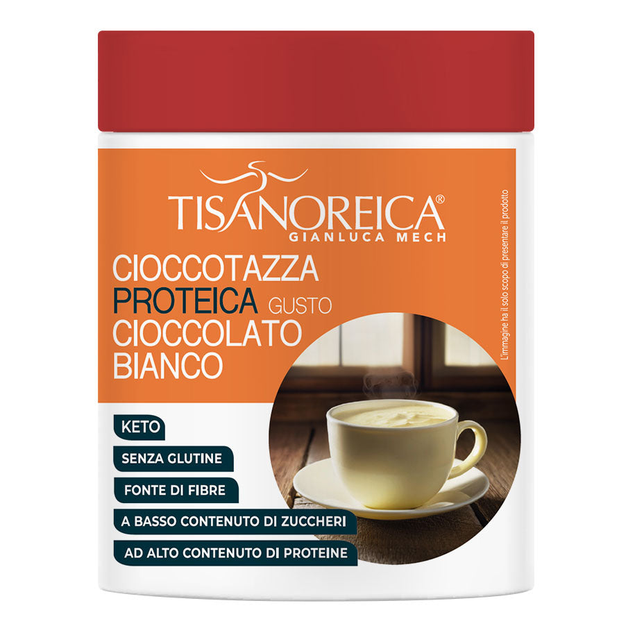 Gianluca Mech - Tisanoreica Cioccotazza Proteica Gusto Cioccolato Bianco 400g  