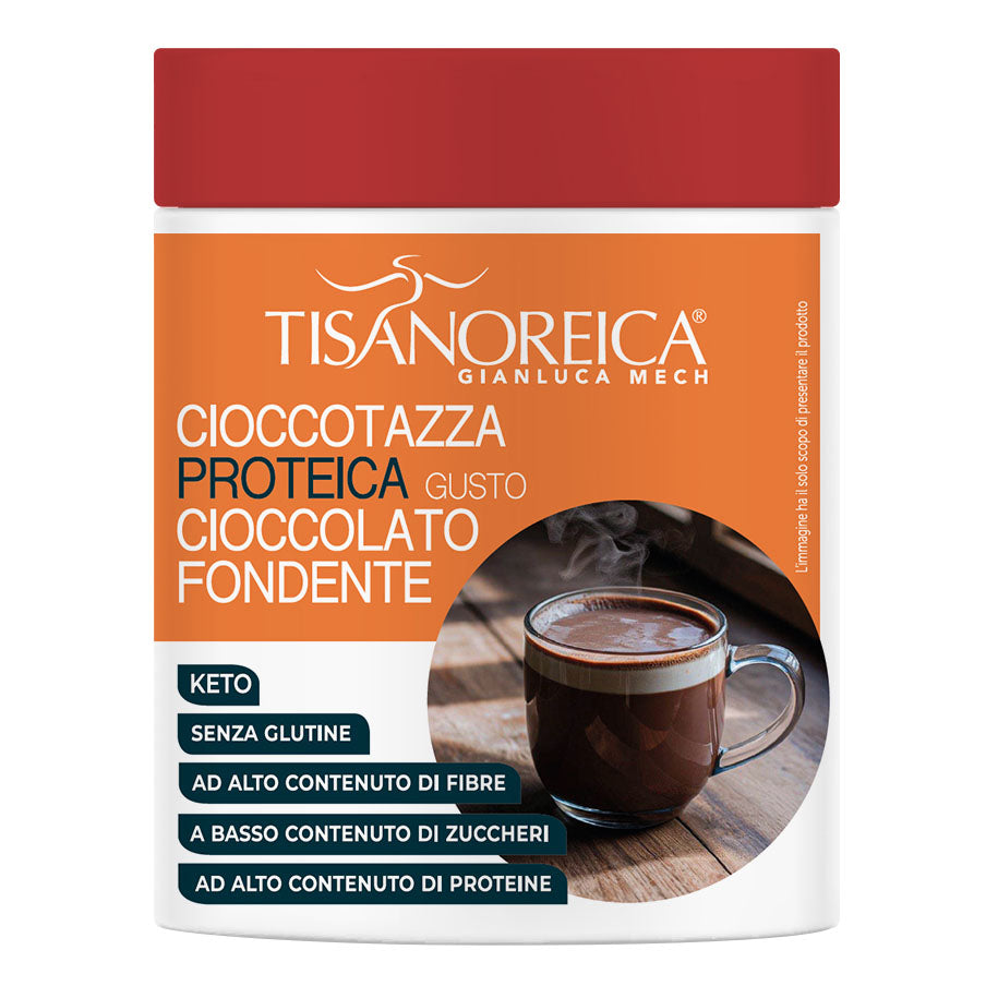 Gianluca Mech - Tisanoreica Cioccotazza Proteica Gusto Cioccolato Fondente 400g  