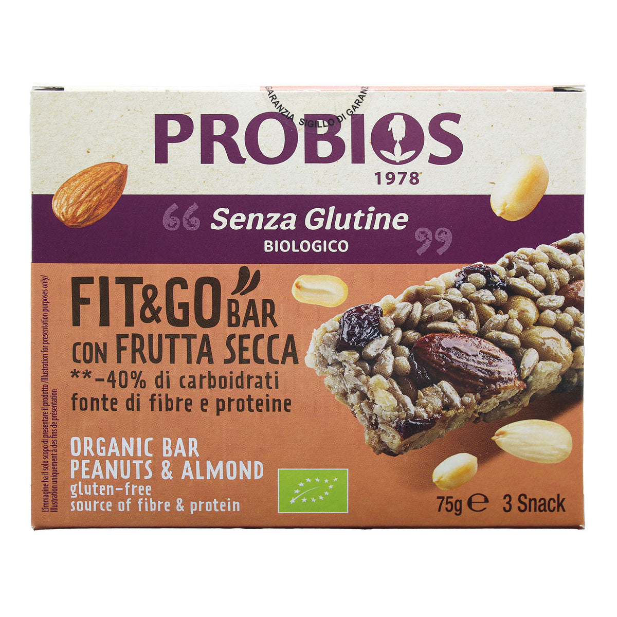 PROBIOS FIT&GO BAR FRUT SEC3PZ  
