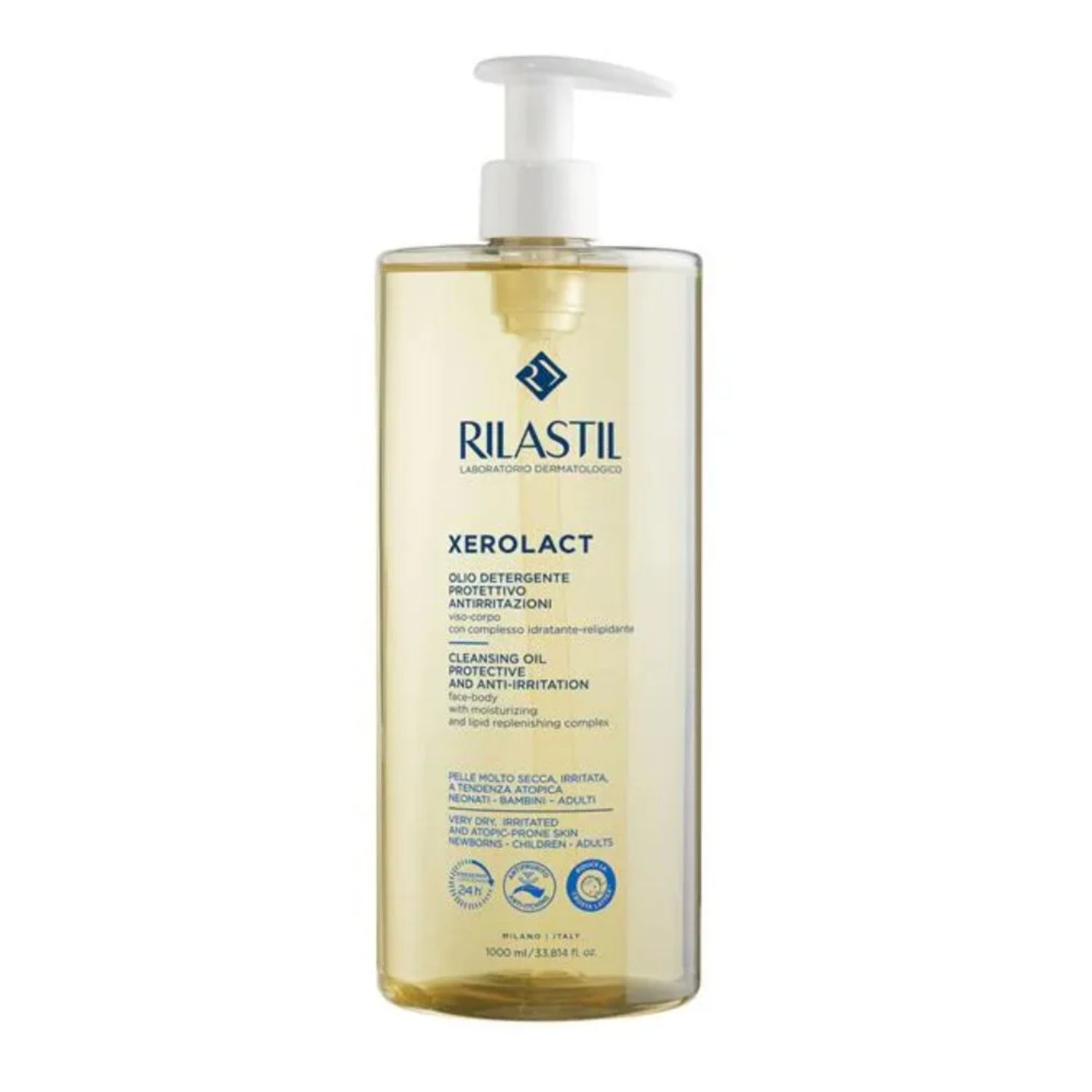 Rilastil Xerolact Olio Detergente Viso e Corpo 1 L
