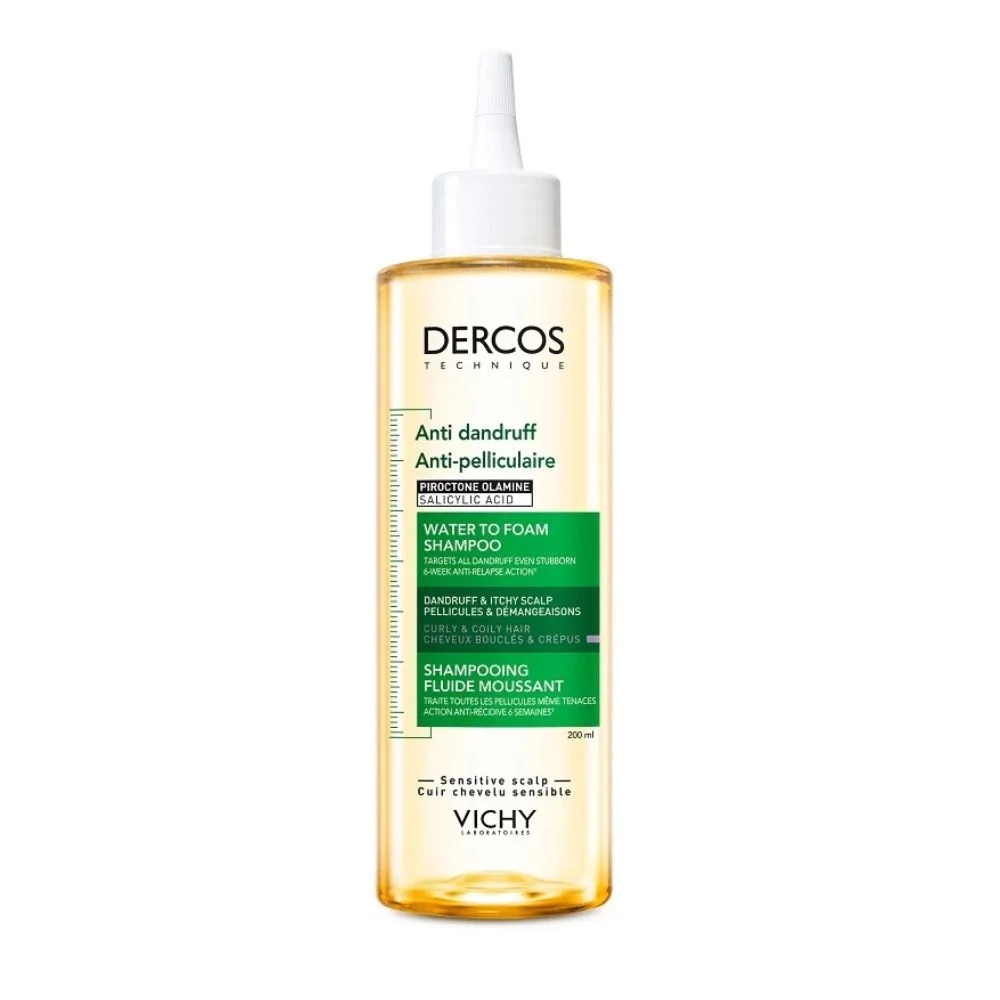 Vichy Dercos Shampoo Acqua Mousse | Antiforfora | 200 ml
