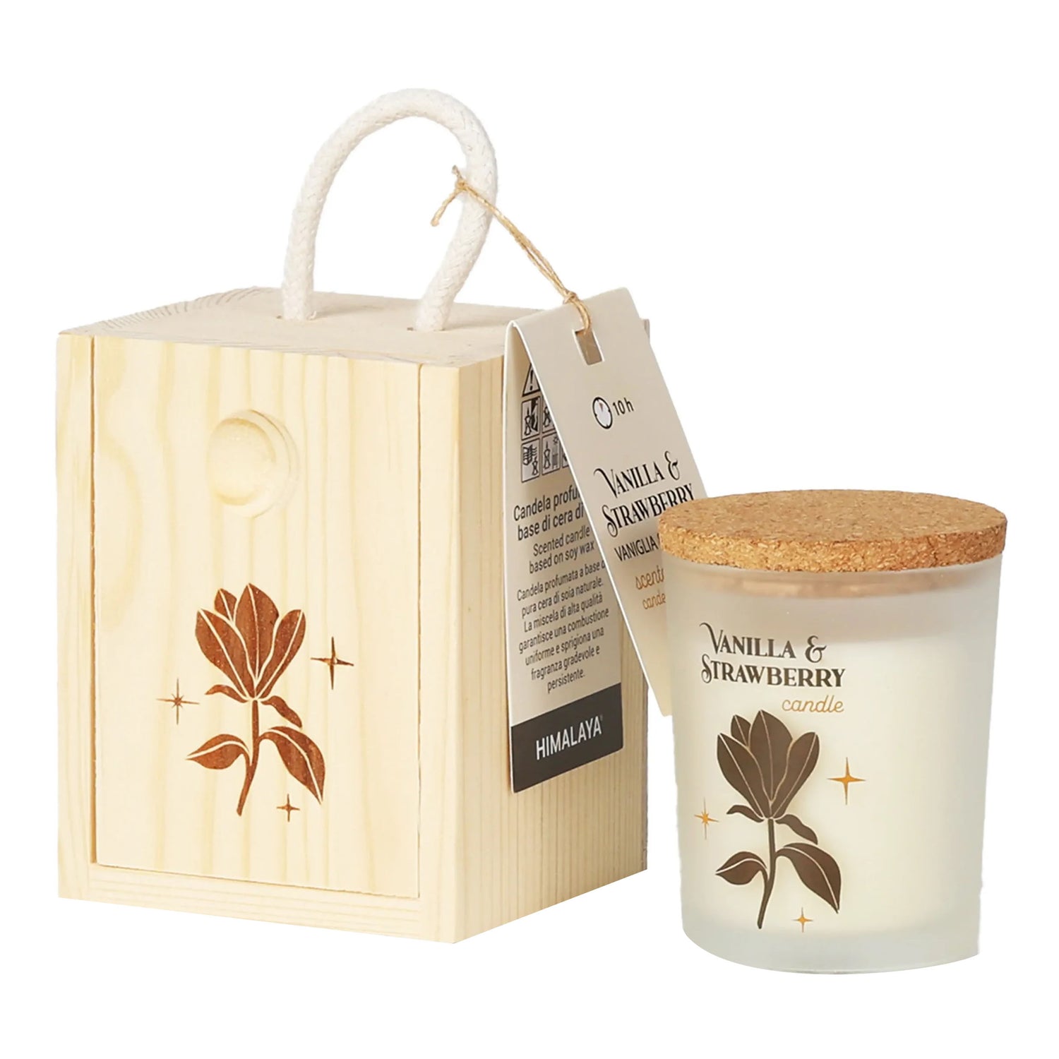 HIMALAYA CANDLE BOX LEGNO FIOR