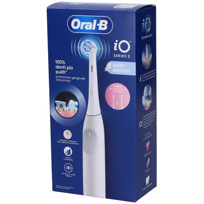 Oral-B iO2 Sensi Edition | Spazzolino Elettrico Gengive Sensibili | 1 Pezzo