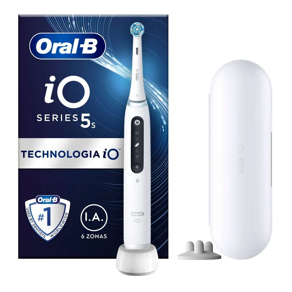 Oral-B iO 5S White | Spazzolino Elettrico con Intelligenza Artificiale | 1 Pezzo