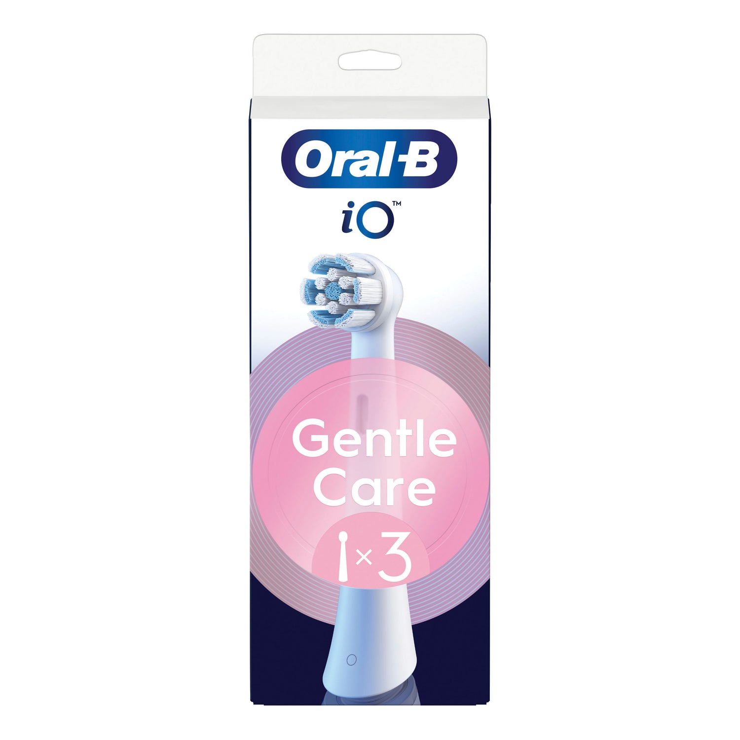 Oral-B iO Gentle Care White | Testine Ricambio Spazzolino Elettrico | 3 Pezzi