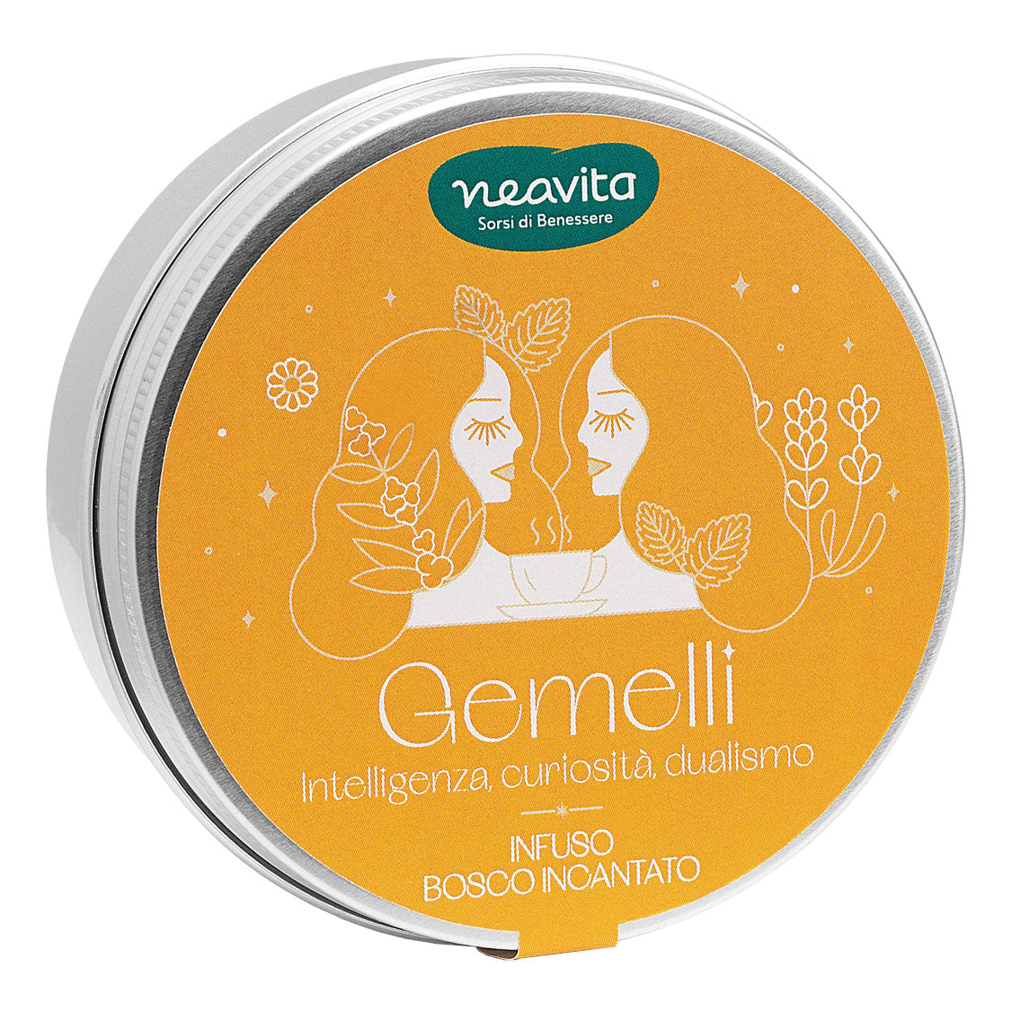 Neavita Tiny Tin In Lattina Infuso Bosco Incantato 5 FiltroScrigno - Gemelli