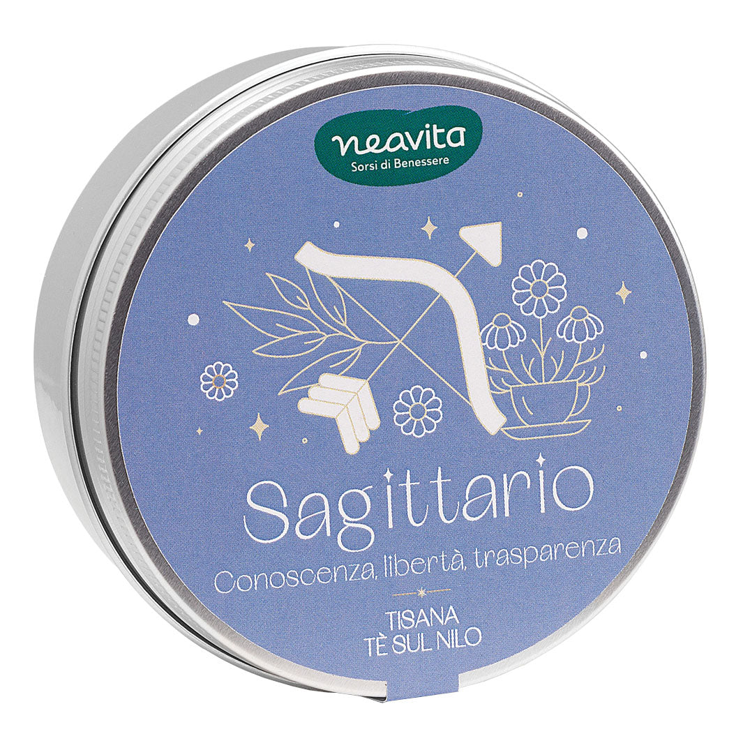 Neavita Tiny Tin In Lattina Infuso Equilibrio Naturale 5 FiltroScrigno - Sagittario