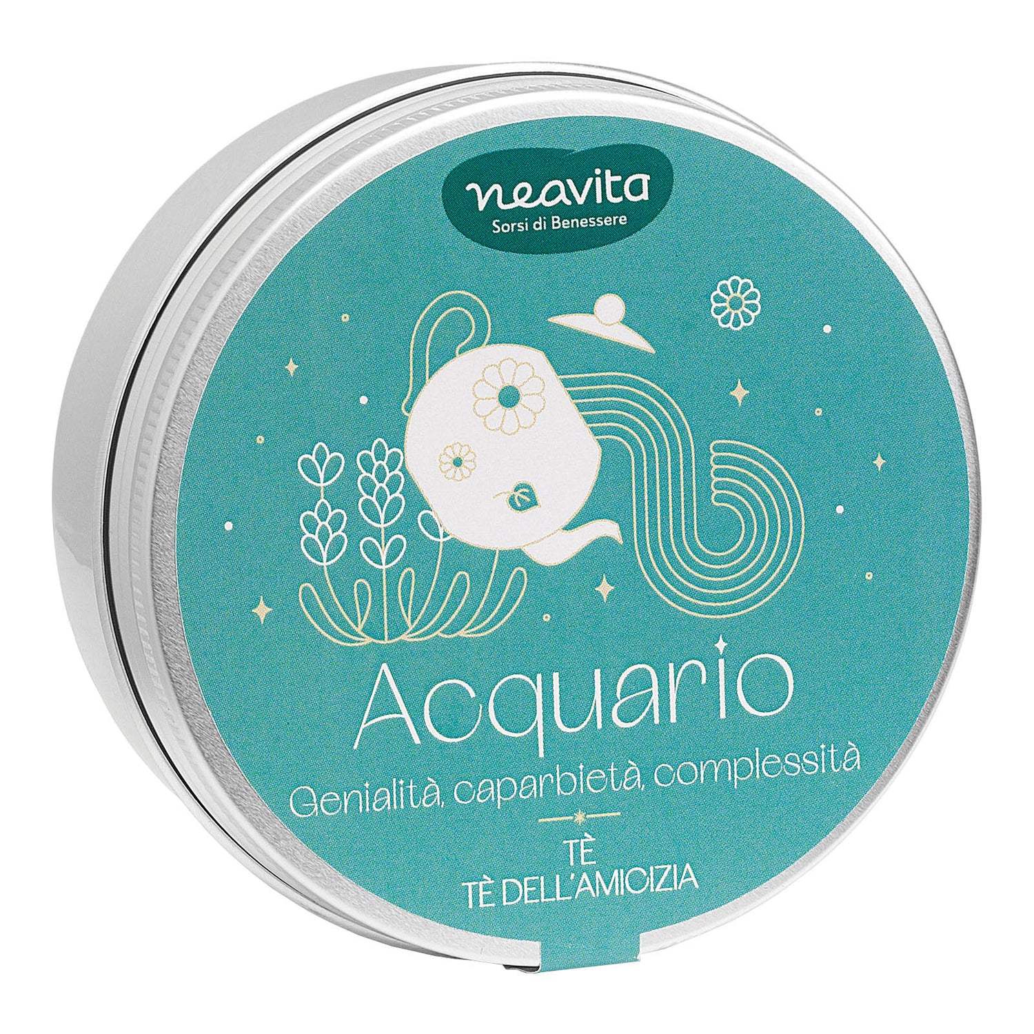 Neavita Tiny Tin In Lattina Infuso Tè dell’Amicizia 5 FiltroScrigno - Acquario