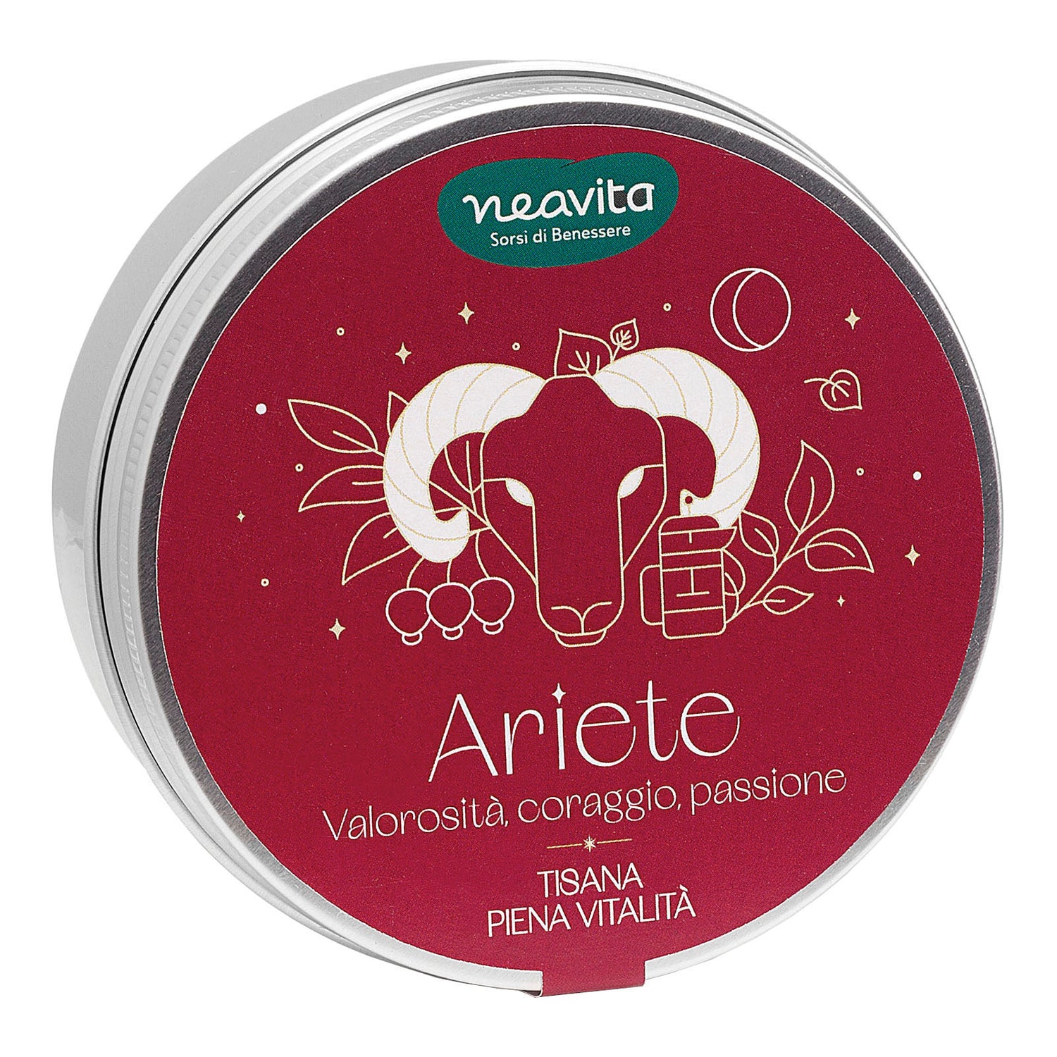 Neavita Tiny Tin In Lattina Infuso Piena Vitalità 5 FiltroScrigno - Ariete
