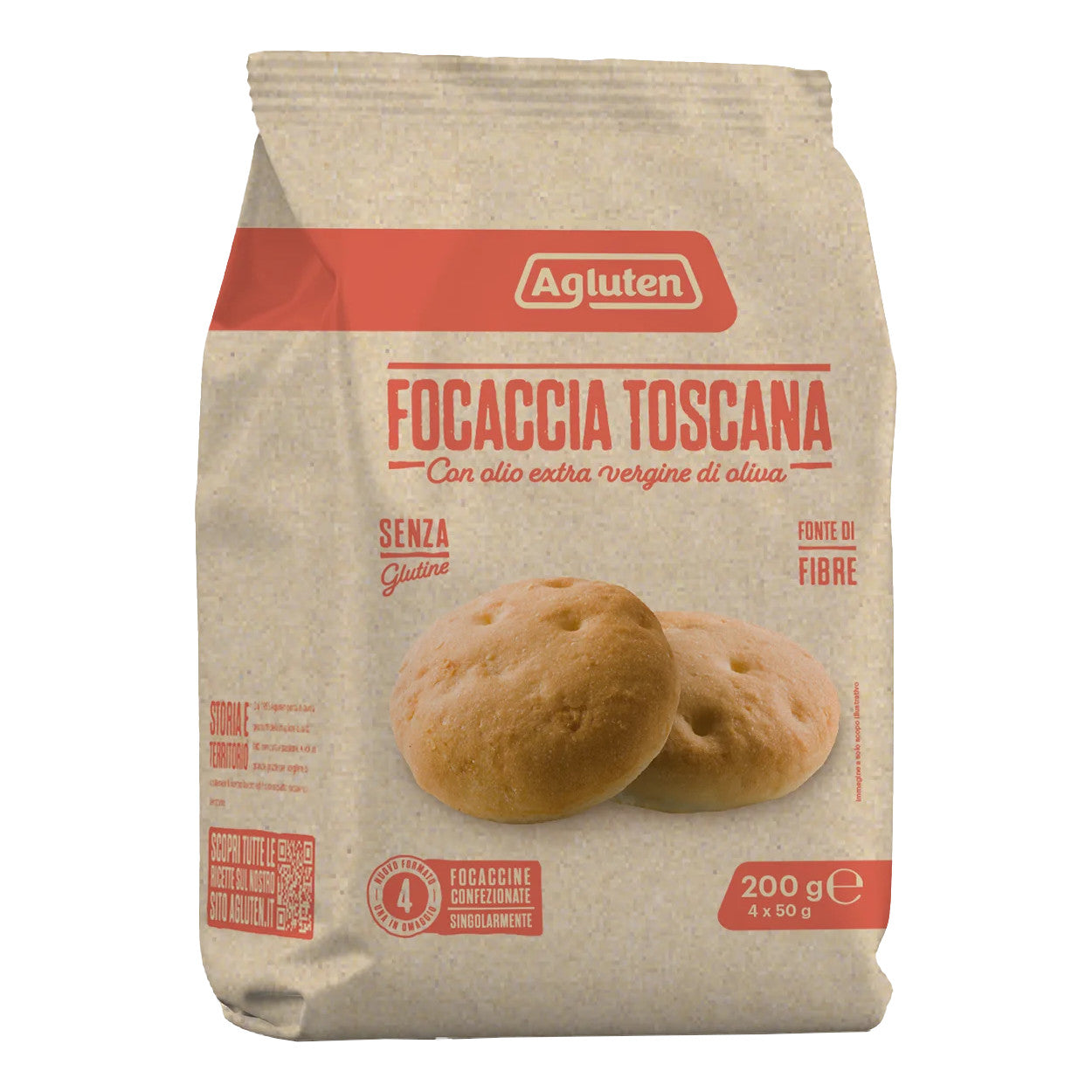 AGLUTEN FOCACCIA TOSCANA 4PZ
