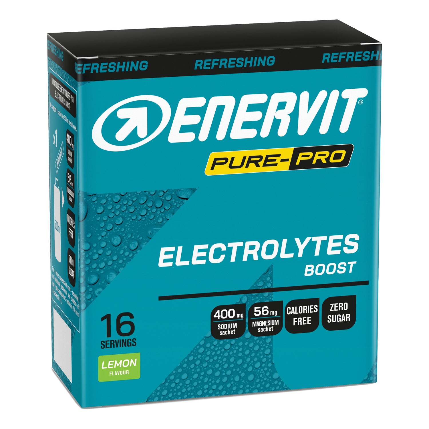Enervit Pure Pro Electrolytes Boost Gusto Salty Lemon 16 Bustine Da 4g