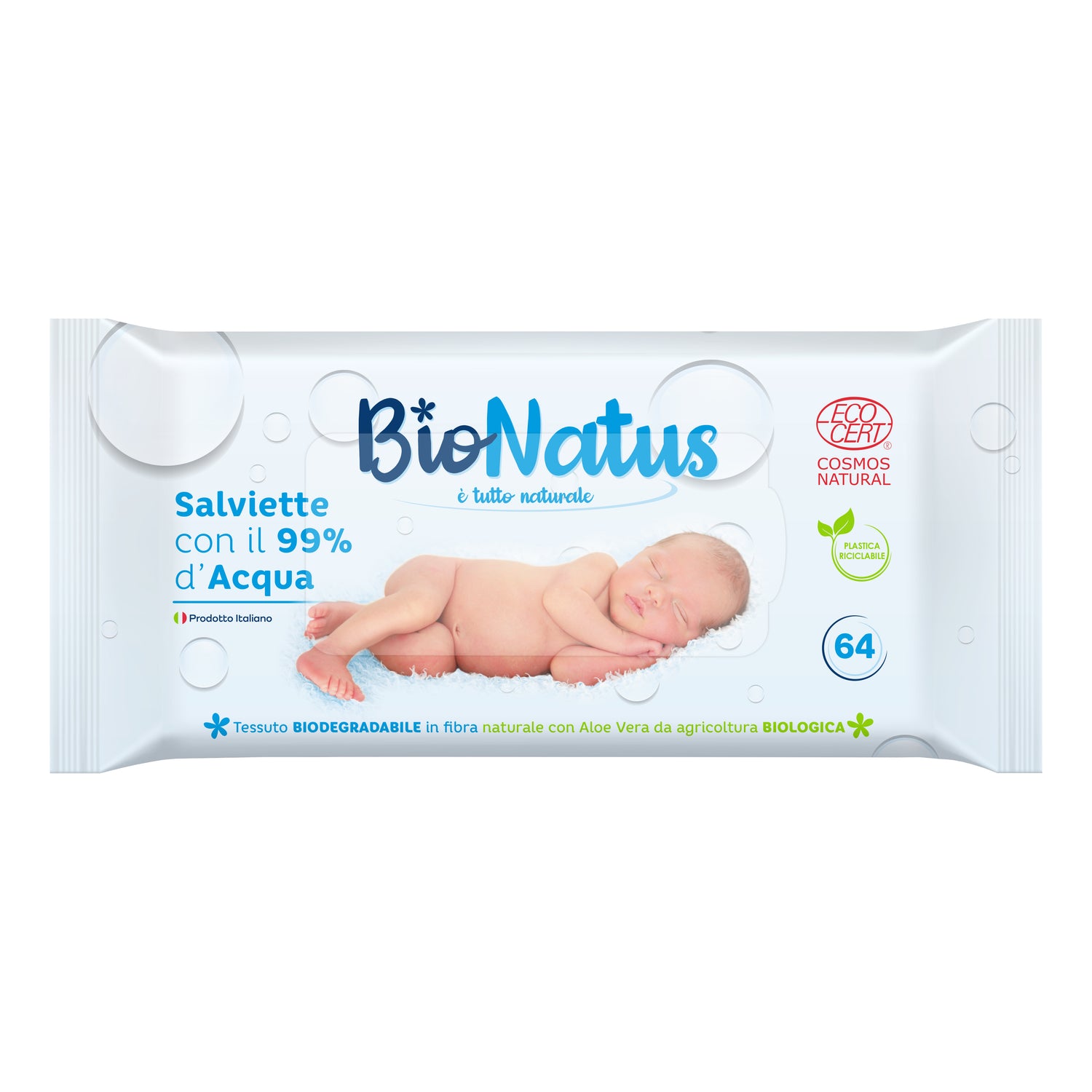 BIONATUS SALVIETTE 99% ACQUA