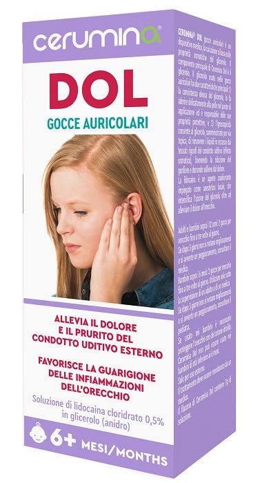 Cerumina DOL Gocce Auricolari | Sollievo Dolore Orecchio | 7 g