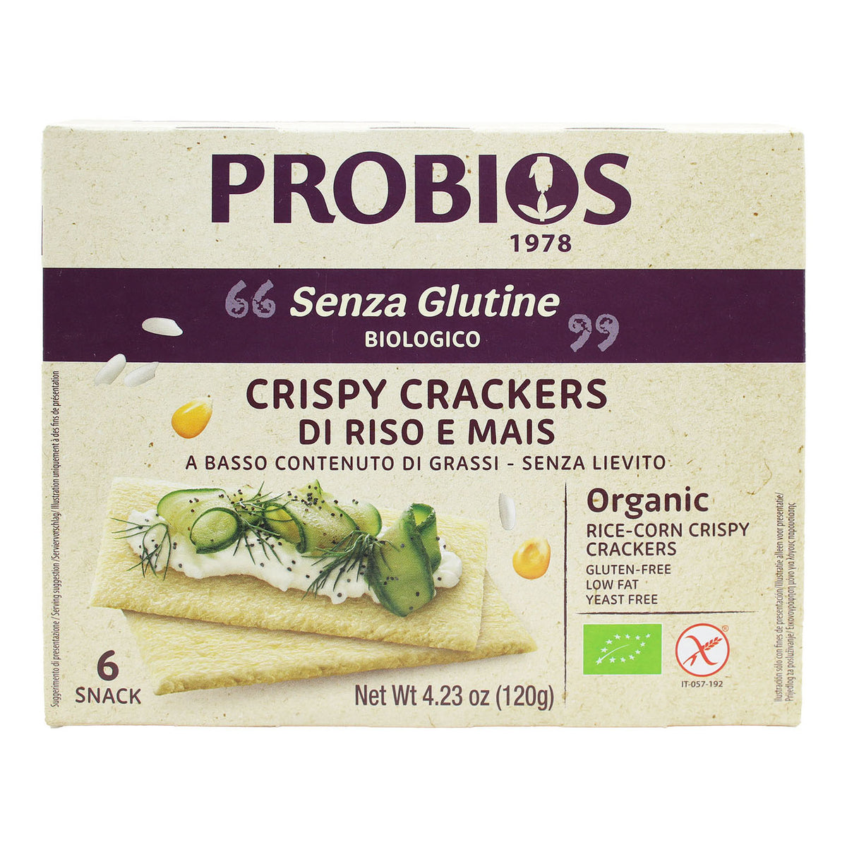 CRISPY CRACKERS RISO MAIS 6PZ  