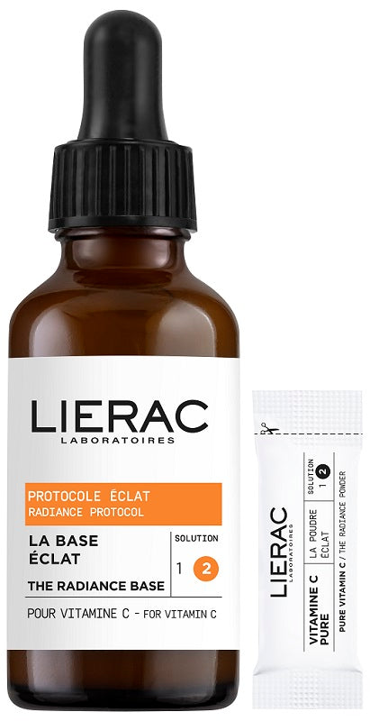 Lierac Protocollo Luminosità Siero Concentrato | Vitamina C Pura Illuminante | 30 ml + 14 bustine