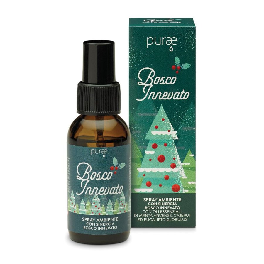 Purae Bosco Innevato | Spray Ambiente Oli Essenziali | 60ml  