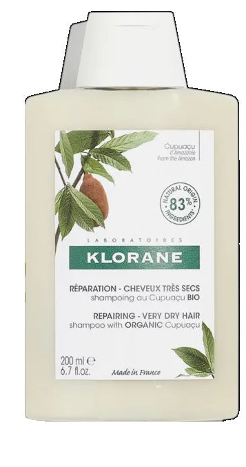 Klorane Shampoo Capelli al Cupuaçu BIO | Nutriente Ristrutturante | 200 ml  