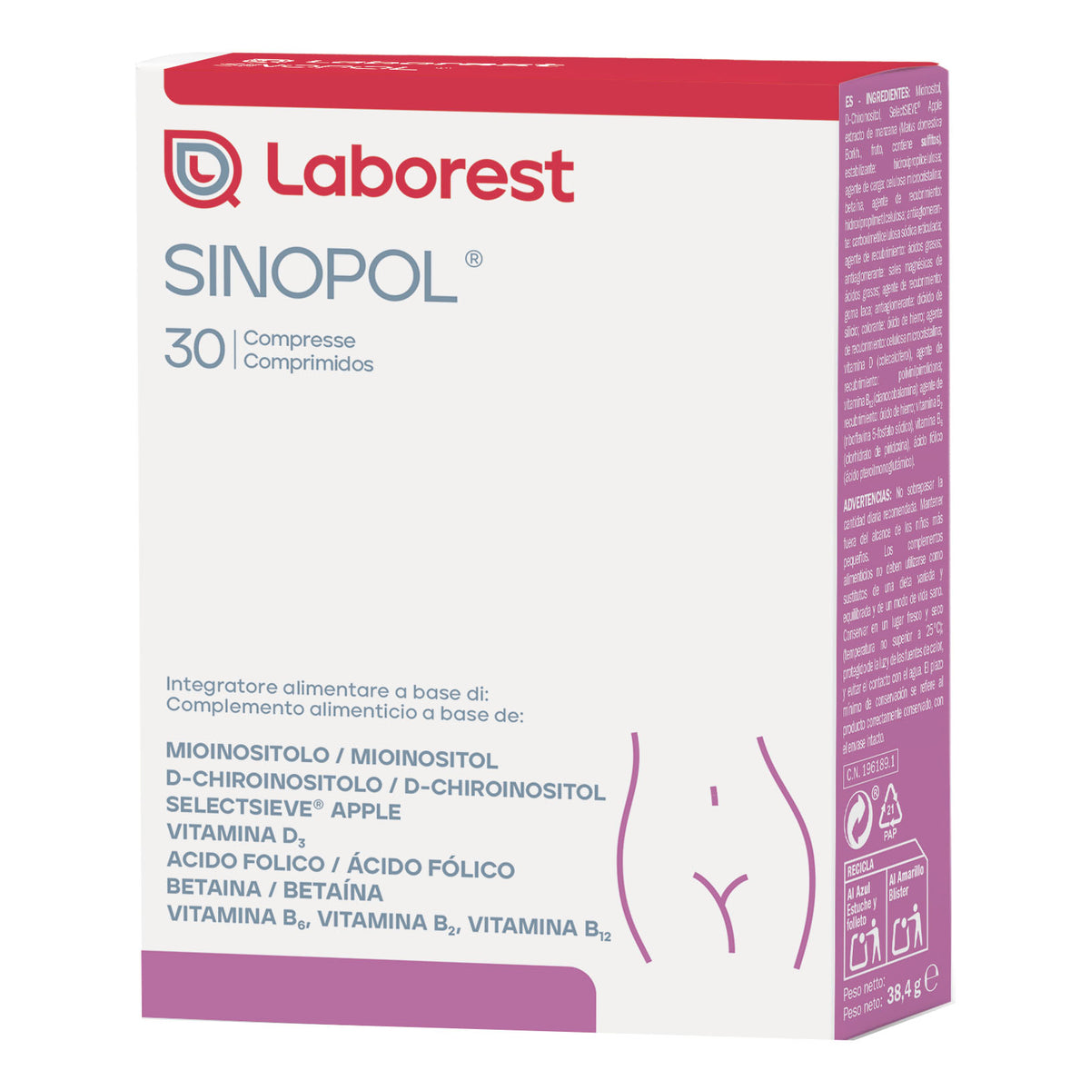 Sinopol | Inositoli Acido Folico Vitamina D3 | 30 Compresse  