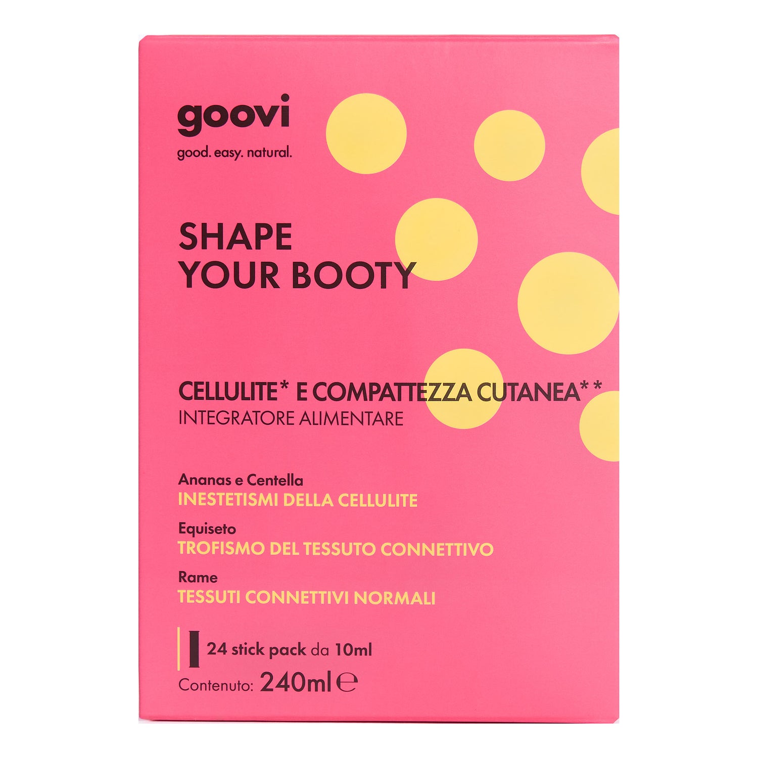 Goovi Shape Your Booty – Cellulite E Compattezza Cutanea 24 Stick Pack
