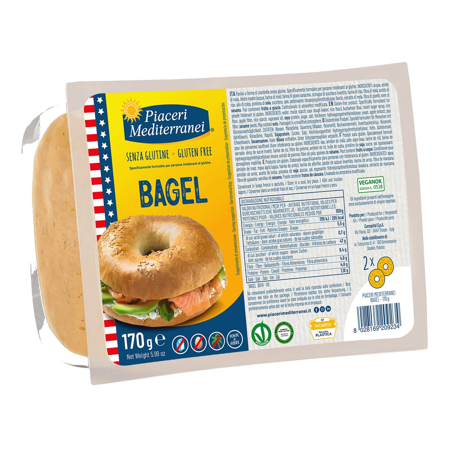 PIACERI MEDIT BAGEL 170G