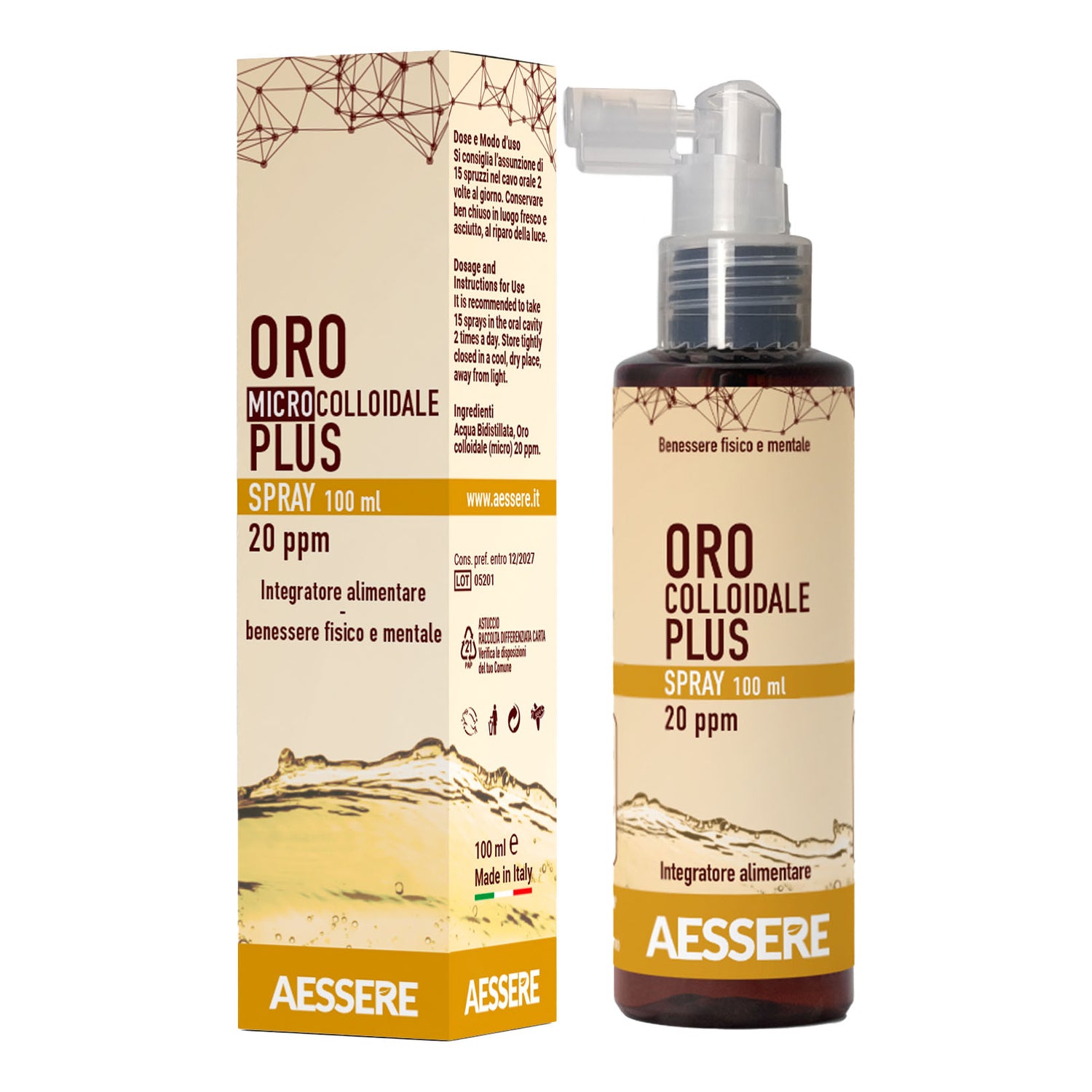 ORO COLLOIDALE PLUS SPR 20PPM