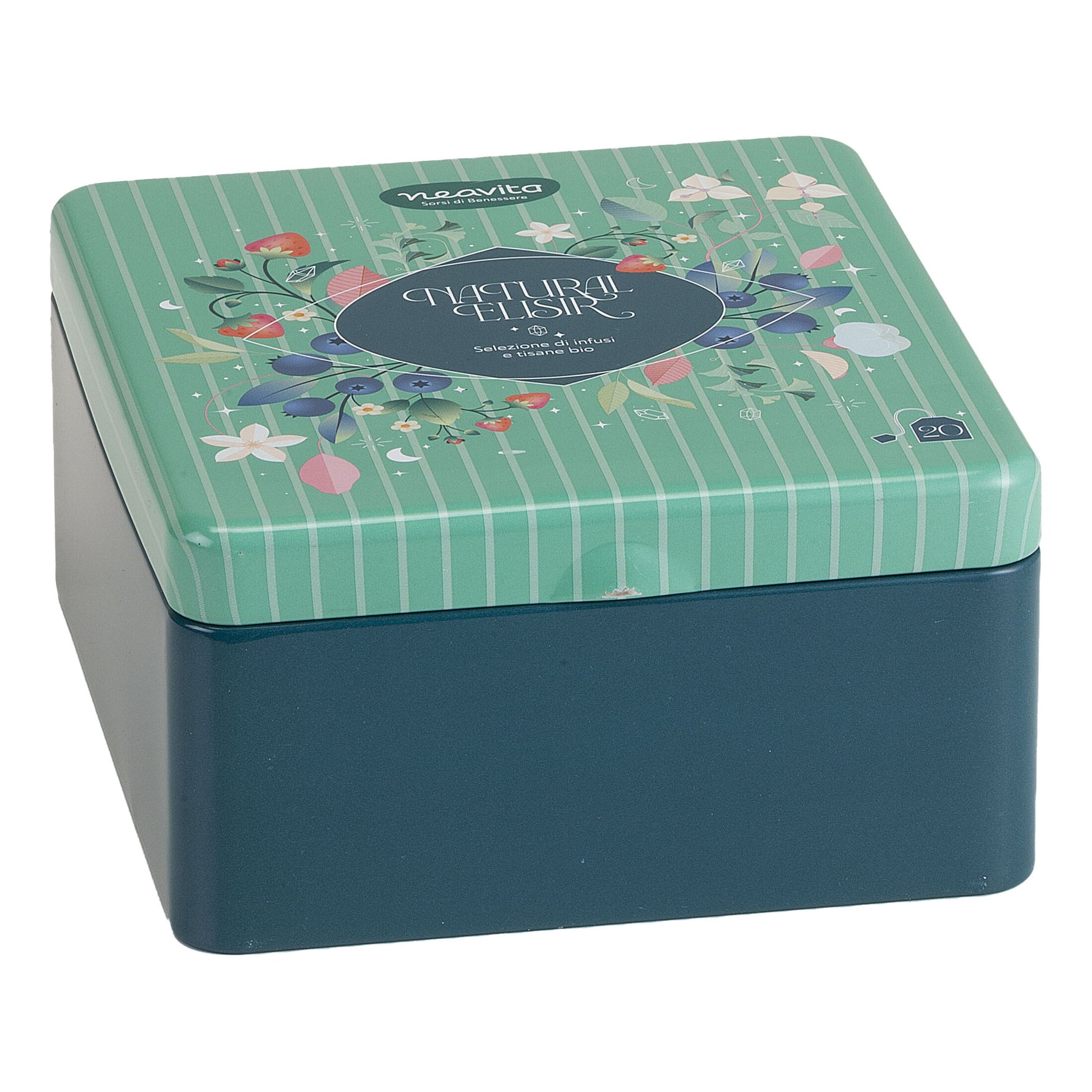 Neavita Cofanetto In Latta Natural Elisir Tisane Assortite 20 Filtri Bio
