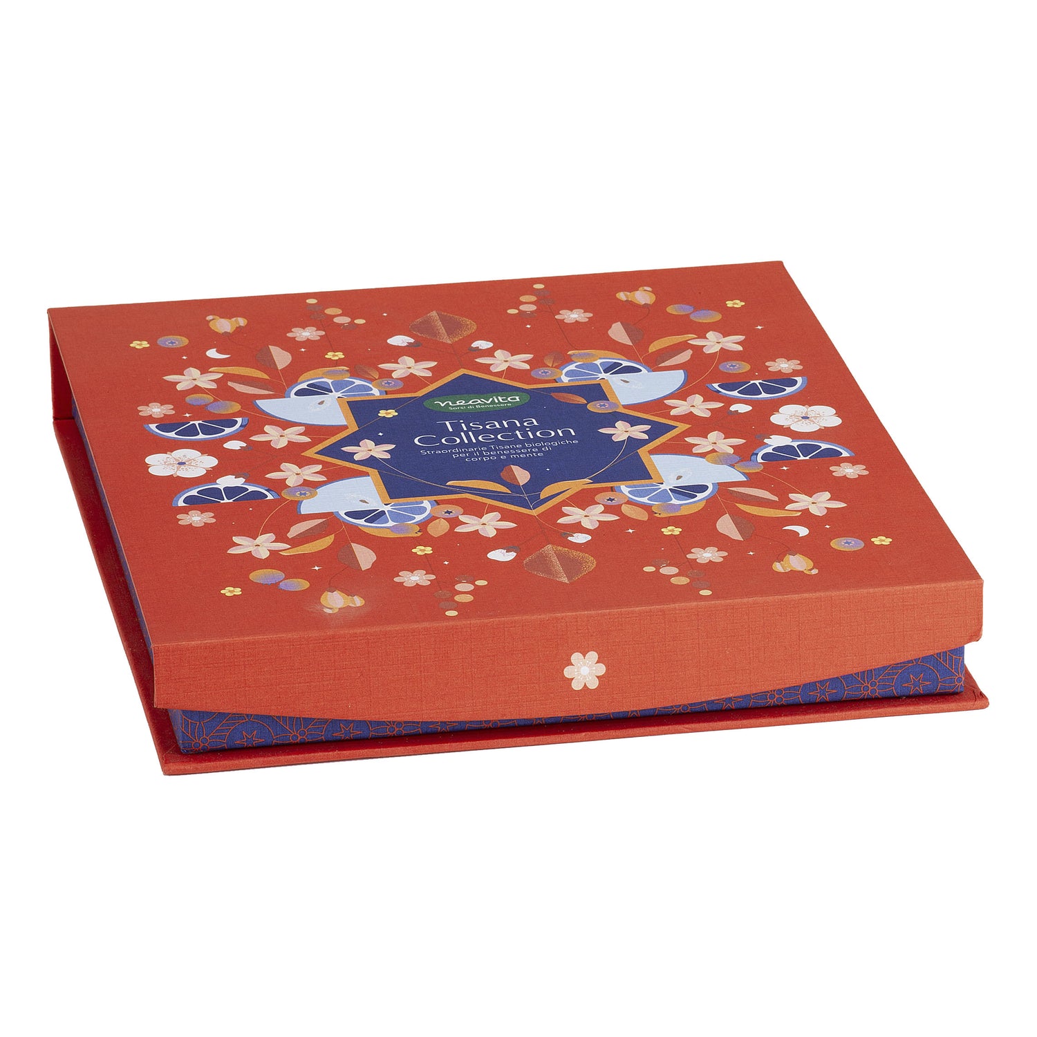 Neavita Cofanetto Quadrato Tisane Collection Rosso 27 Tisane E Infusi Bio