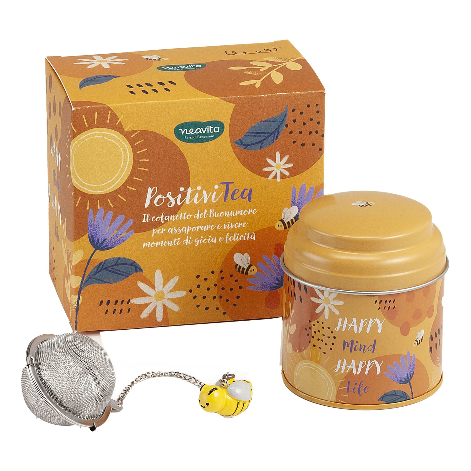 Neavita Cofanetto Con Tisana Bee Positive 40g + Filtro In Acciaio Ape