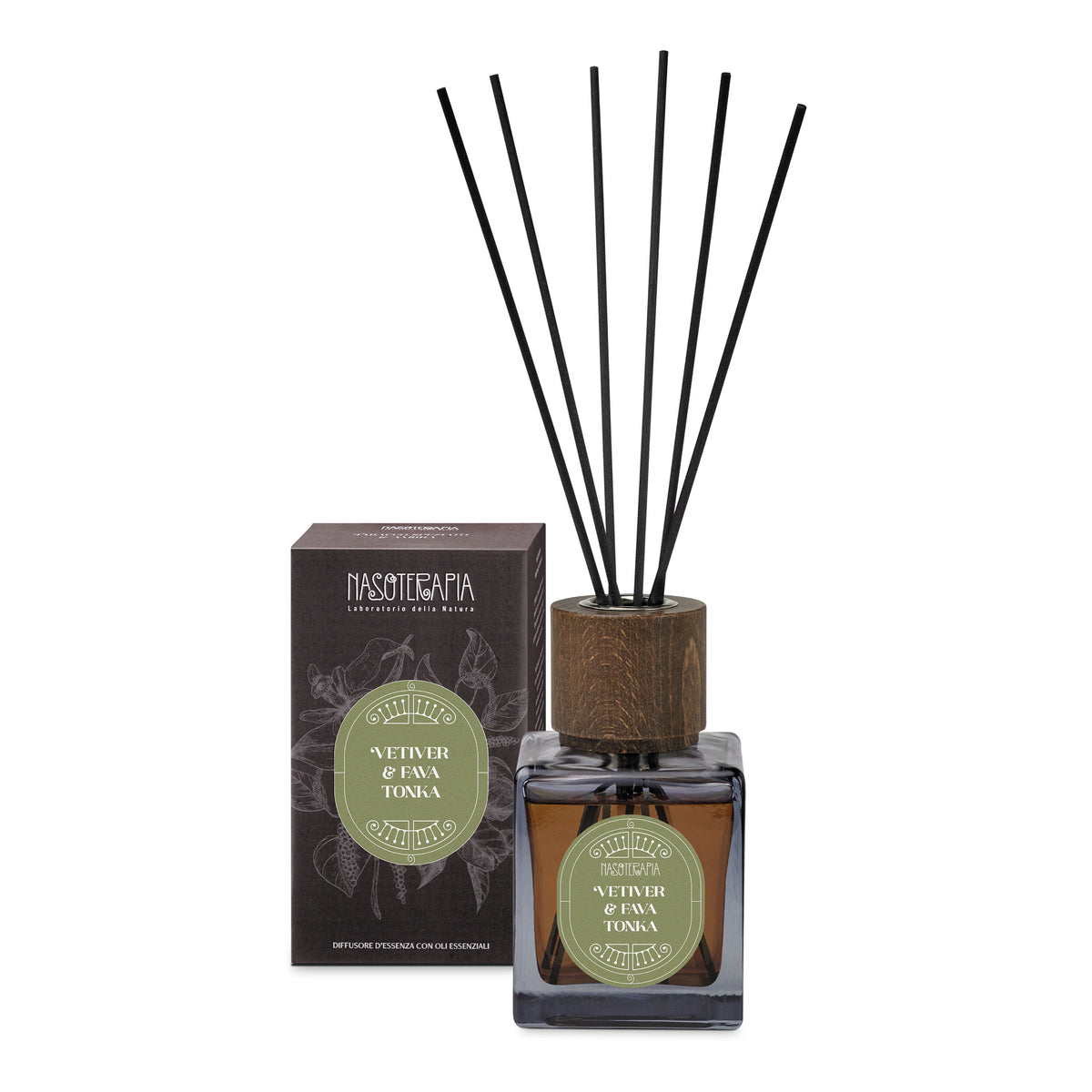 Nasoterapia Diffusore A Bastoncini Vetiver & Fava Tonka 200ml  