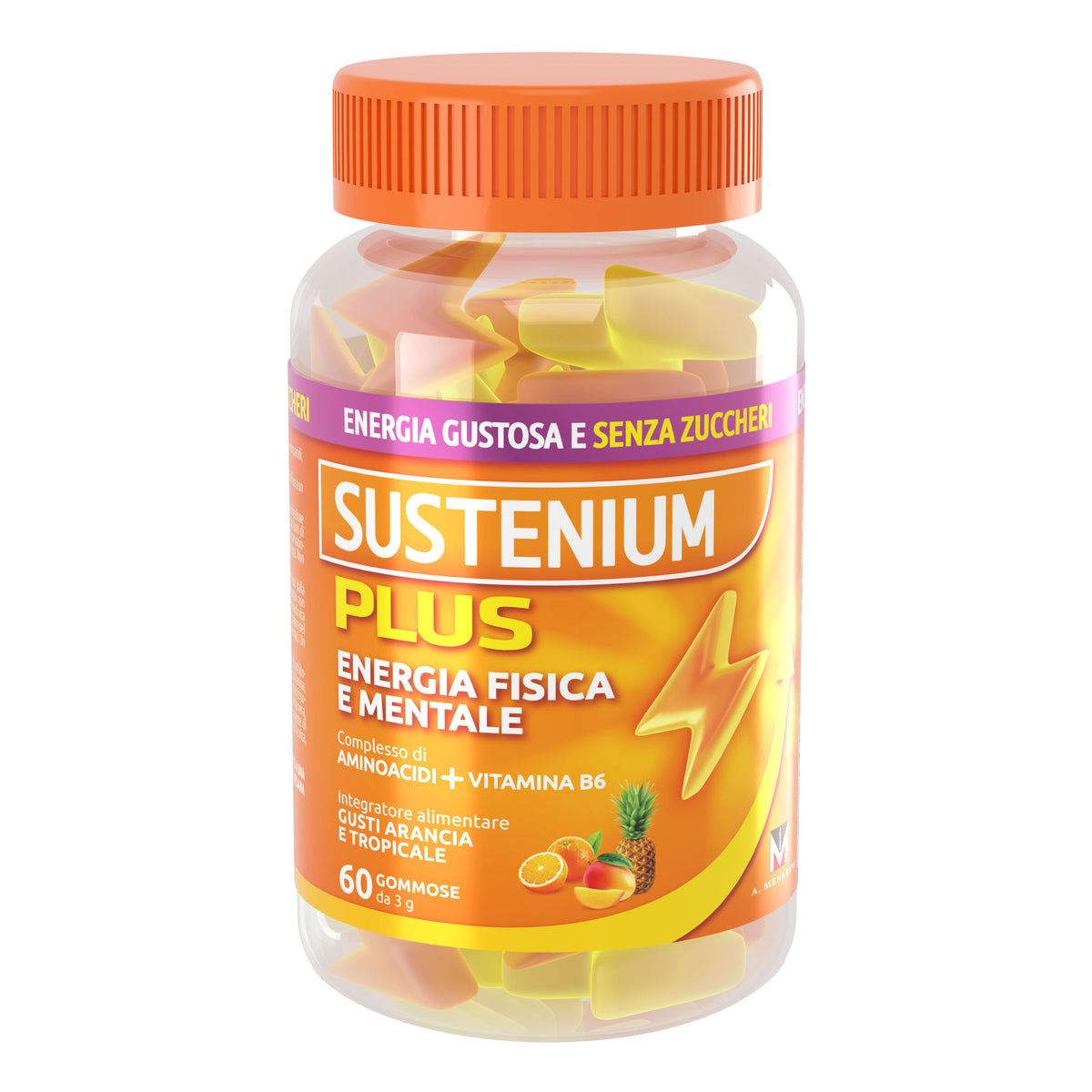 Sustenium Plus energia arancia e tropicale 60 gommose