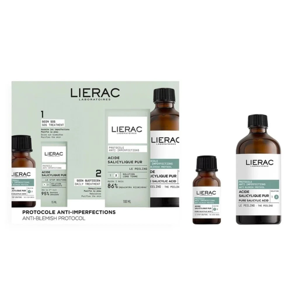 Lierac Protocollo Anti-Imperfezioni - Cofanetto Stop Imperfezioni 15ml + Peeling 100ml