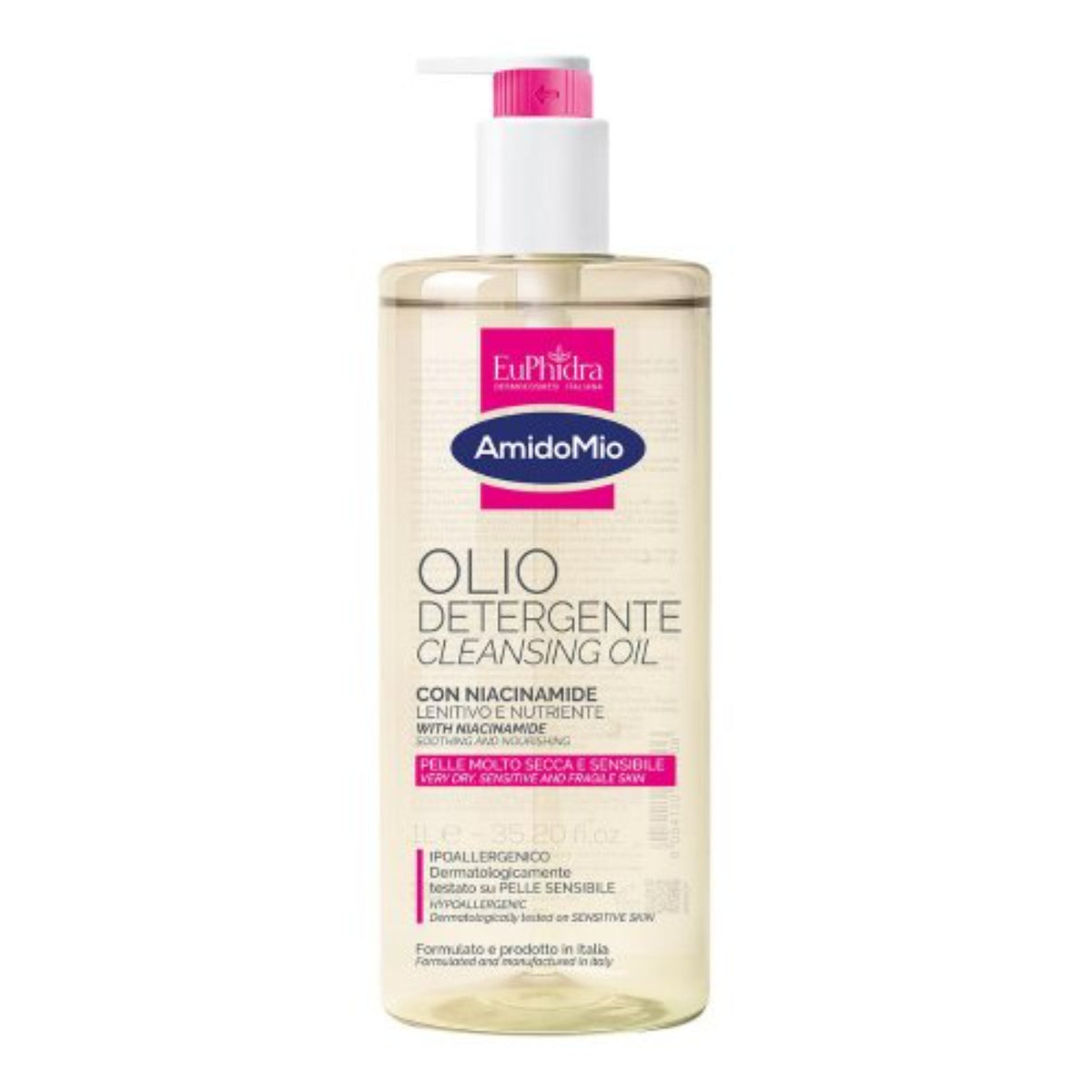 EuPhidra AmidoMio Olio Detergente pelle secca 1 L