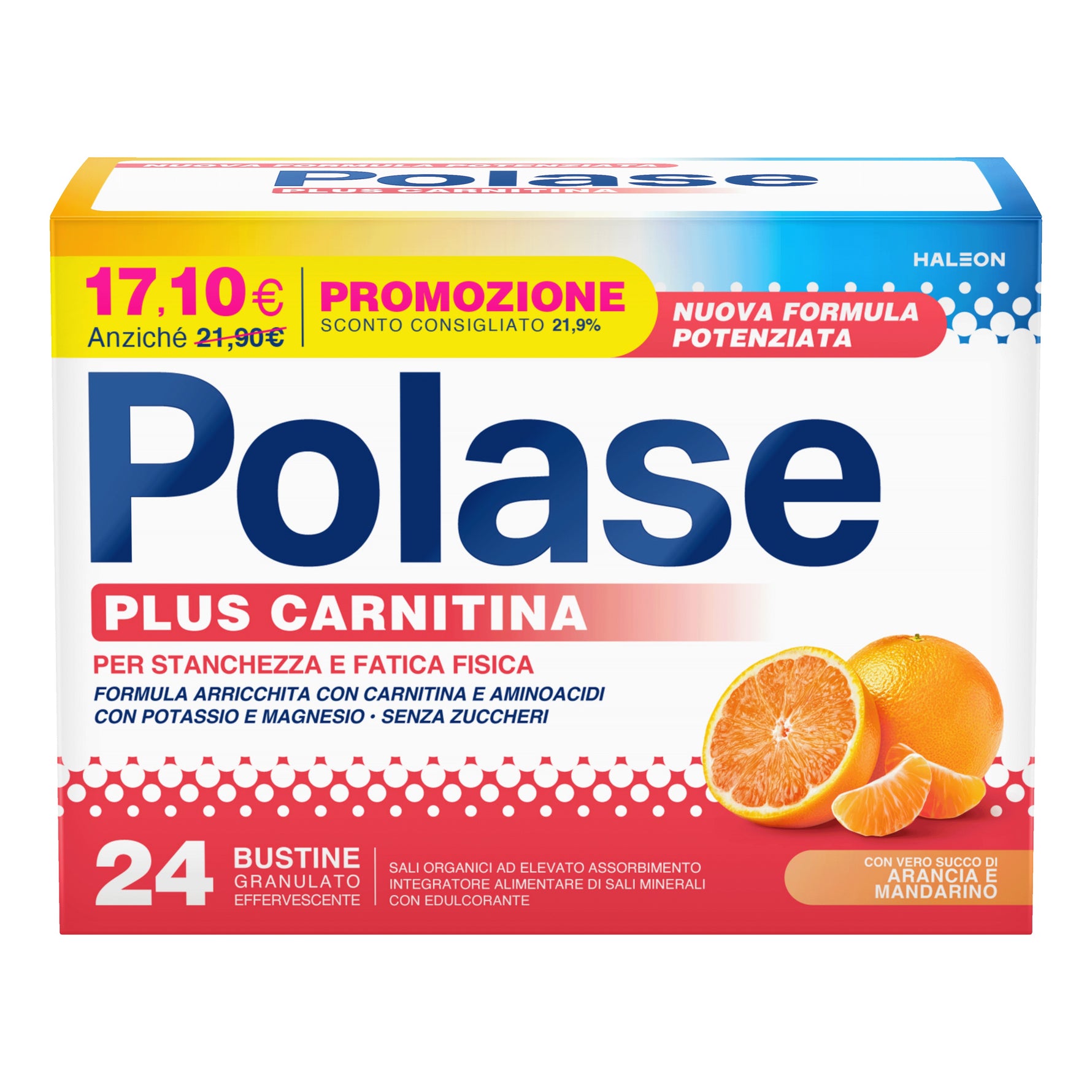 Polase Plus Carnitina Magnesio Potassio 24 bustine