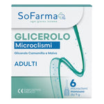 Glicerolo Adulti | Microclismi Monouso Lassativi con Camomilla e Malva | 6 Pezzi da 9g  