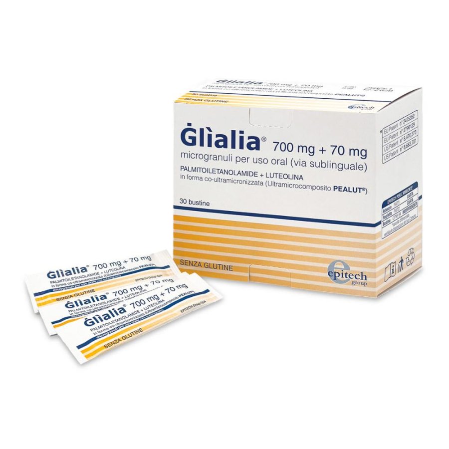 Glialia Microgranuli | Integratore PEA Luteolina Neuroprotezione | 30 Bustine