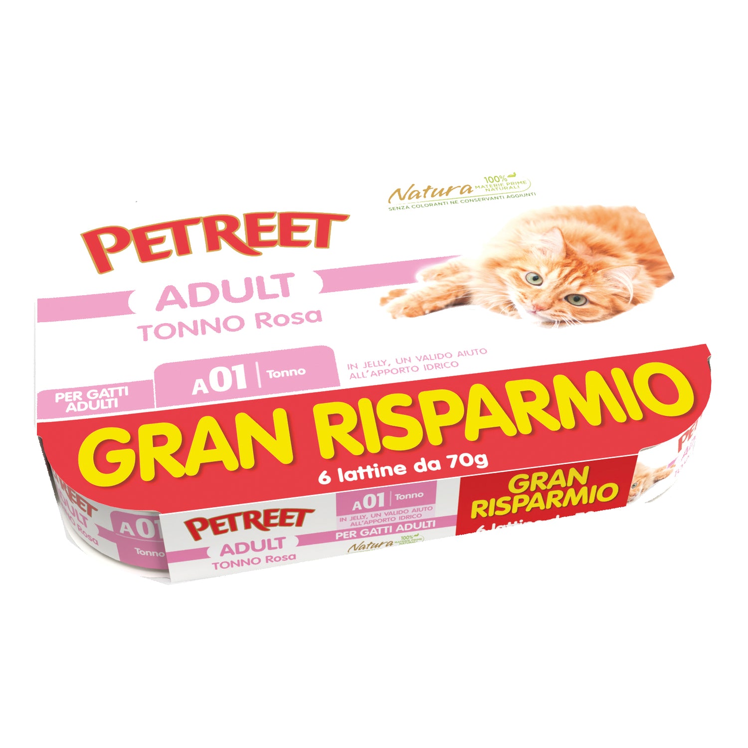 PR CAT A01 GR TONNO ROSA 6X70G