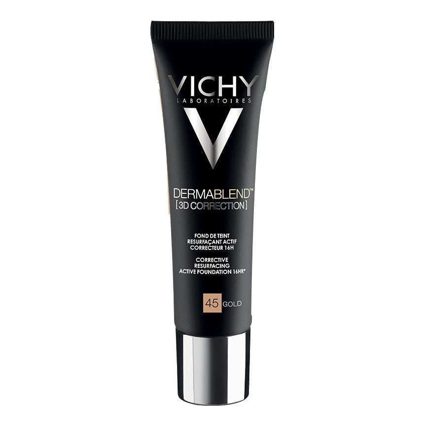 Vichy Dermablend 3d Coverflow Fondotinta Correttore Pelle Grassa 16h Levigante Attivo - 45 Gold 30ml