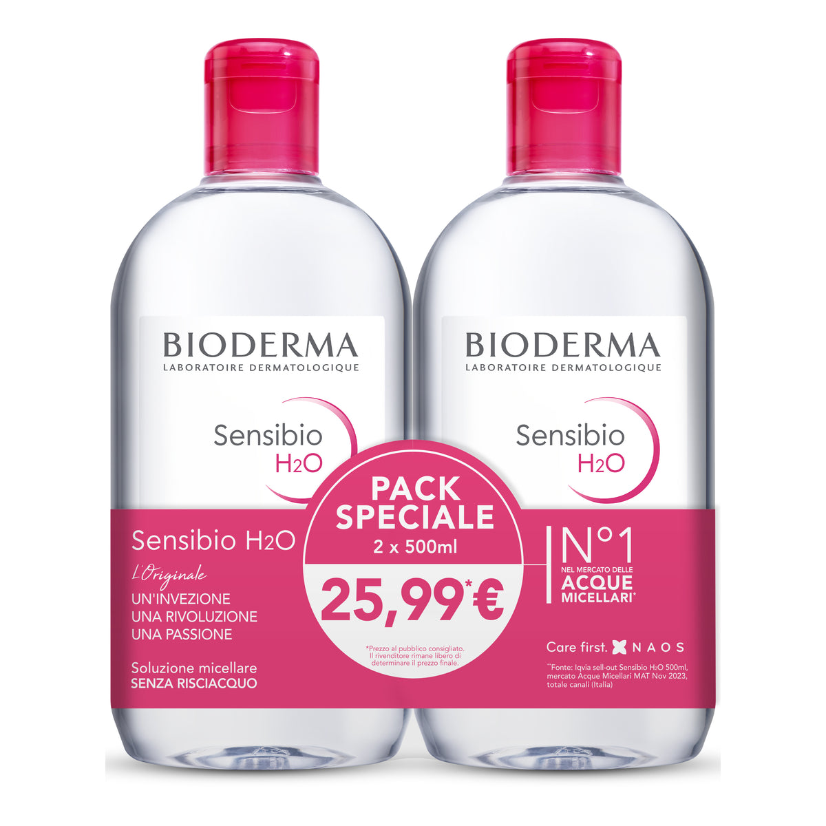 SENSIBIO H2O 500ML BIPACK  