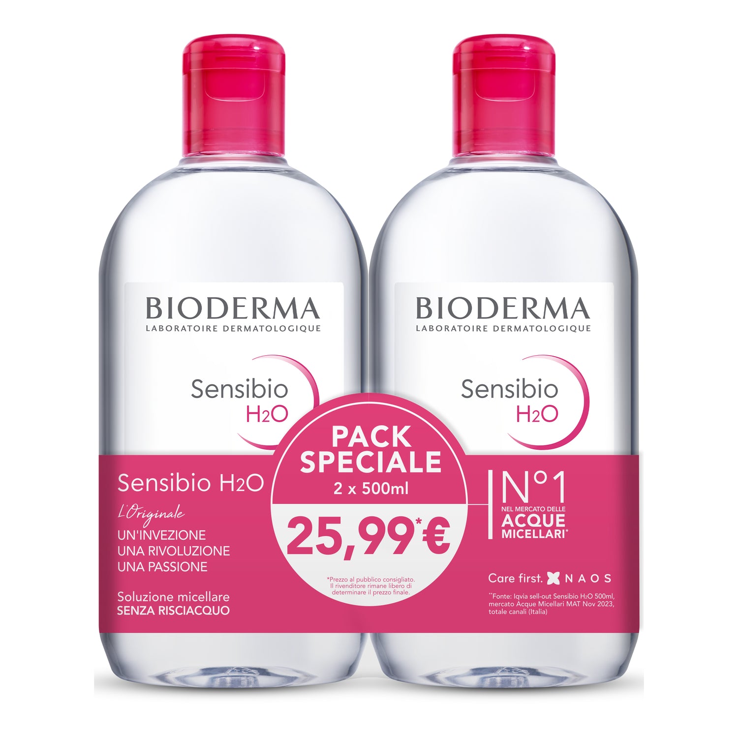 SENSIBIO H2O 500ML BIPACK