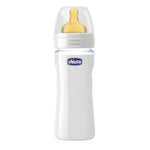 Chicco Biberon Well Being In Vetro Non Decoratorato Da 240 Ml Normal Lattice  