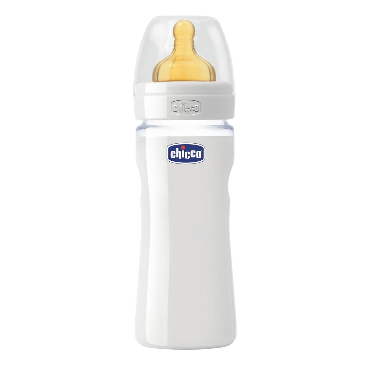 Chicco Biberon Well Being In Vetro Non Decoratorato Da 240 Ml Normal Lattice
