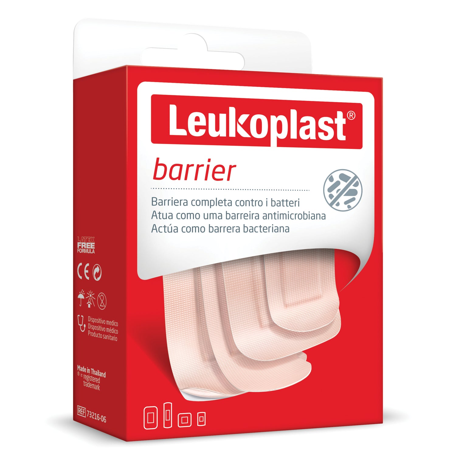 Leukoplast Barrier Cerotti Antibatterici 4 Tipi Assortiti 30 Pezzi