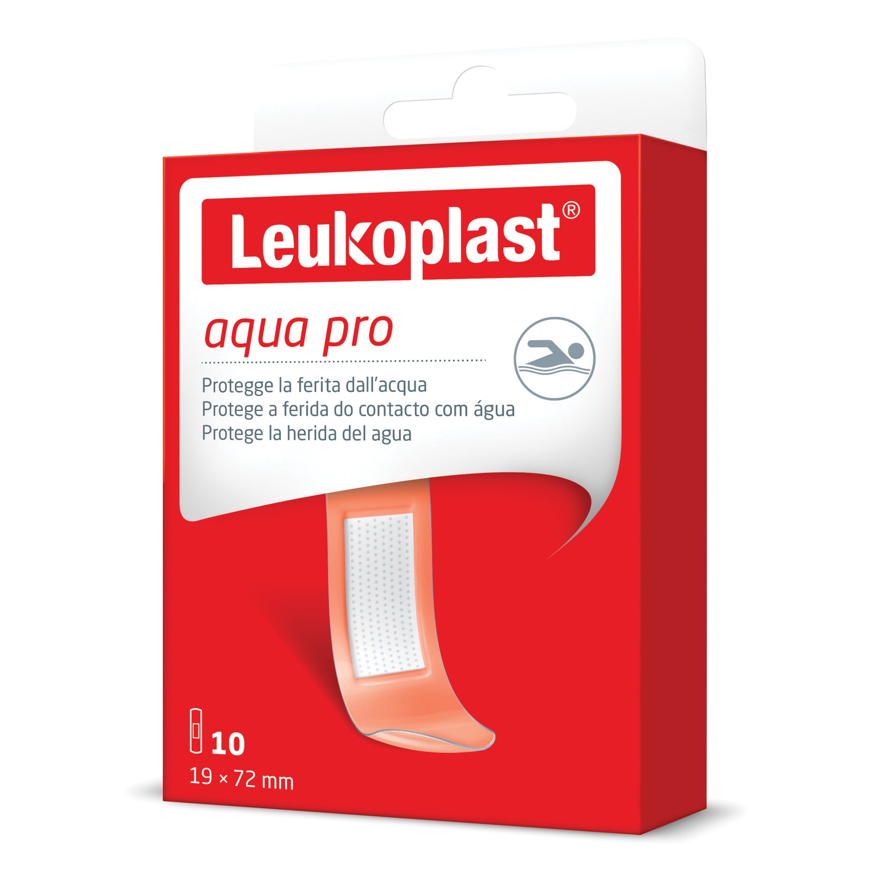 Leukoplast Aquapro - Cerotti impermeabili 72 x 19 mm 10 pezzi
