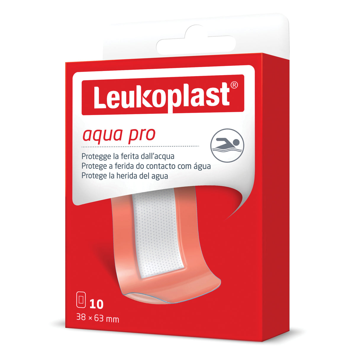 Leukoplast Aquapro - Cerotti impermeabili 63 x 38 mm 10 pezzi  
