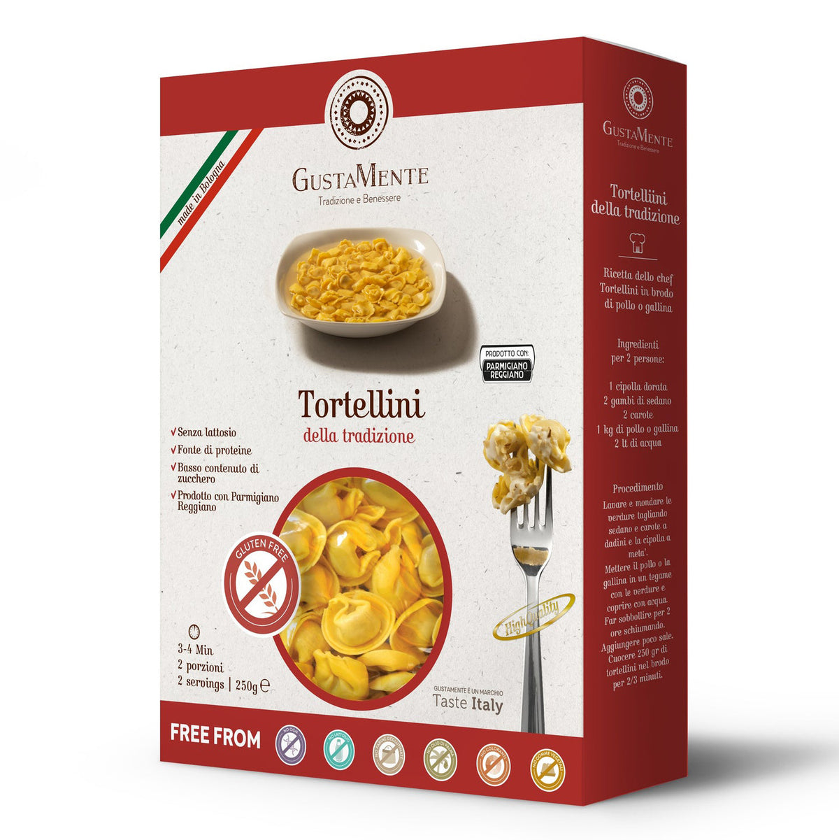 GUSTAMENTE TORTELLINI PR 250G  