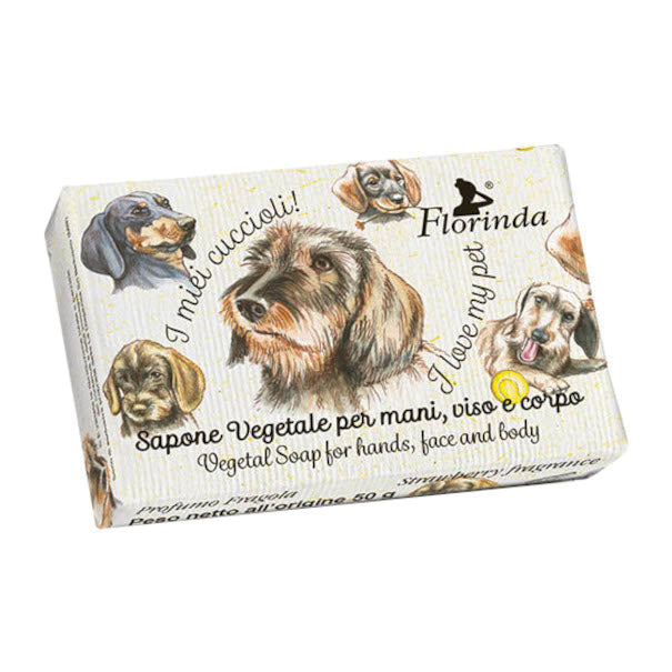 Florinda - Fragola Sapone Vegetale Cane Bassotto 50g