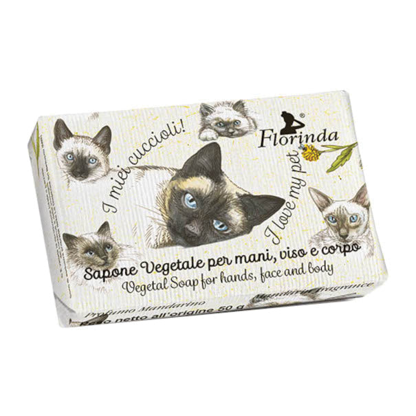 Florinda - Mandarino Sapone Vegetale Florinda Gatto Siamese 50g